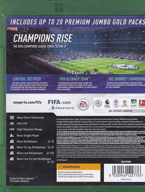 Fifa 19 Champions Edition - Xbox One Spil (B-Grade) (Genbrug)